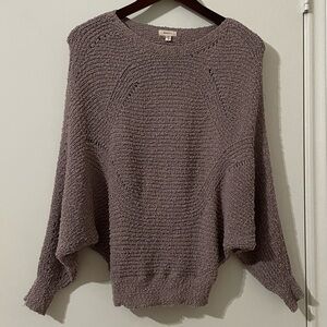 Debut Butterfly Sleeve Sweater Tan Size Small